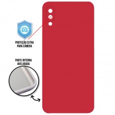 Capa para Samsung Galaxy A02 e M02 - Case Silicone Cover Protector Bordô